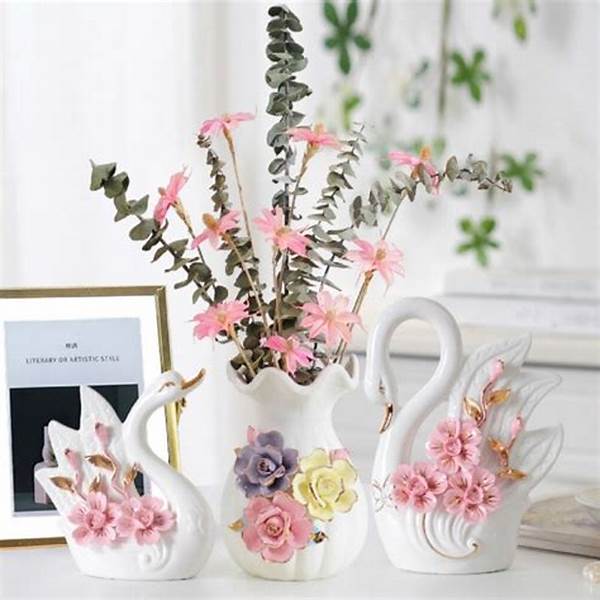 Vas Bunga Porselen Unik Handmade